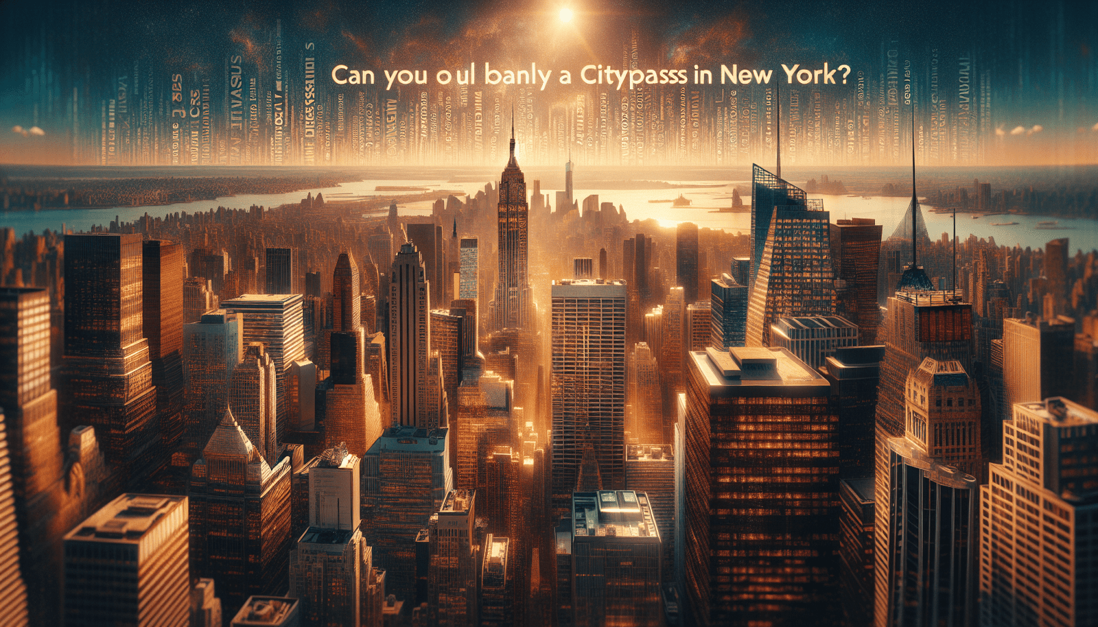 Can You Buy A CityPASS In New York?